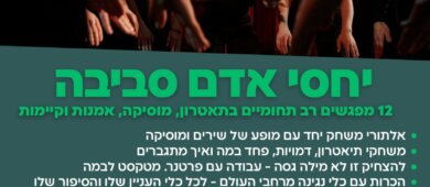 קורס העוסק ביחסי אדם- סביבה, המפגשים מתקיימים במכללת פתח תקוה ובקריית המוזאונים.